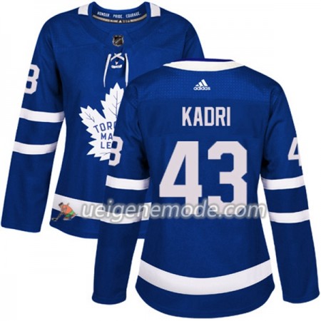 Dame Eishockey Toronto Maple Leafs Trikot Nazem Kadri 43 Adidas 2017-2018 Blau Authentic